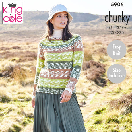 King Cole Ladies Chunky Pattern 5906