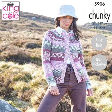 King Cole Nordic Chunky Knitting Pattern 5906