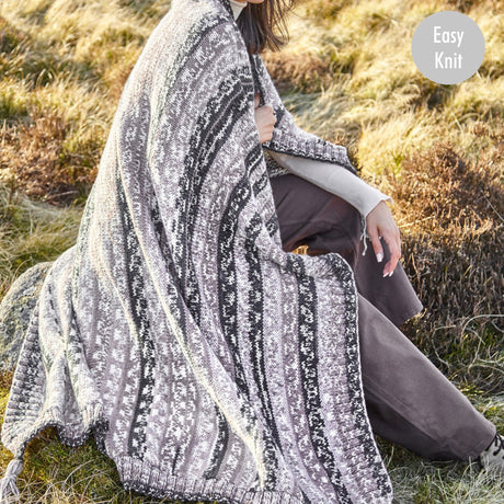 King Cole Chunky Blanket Pattern 5909