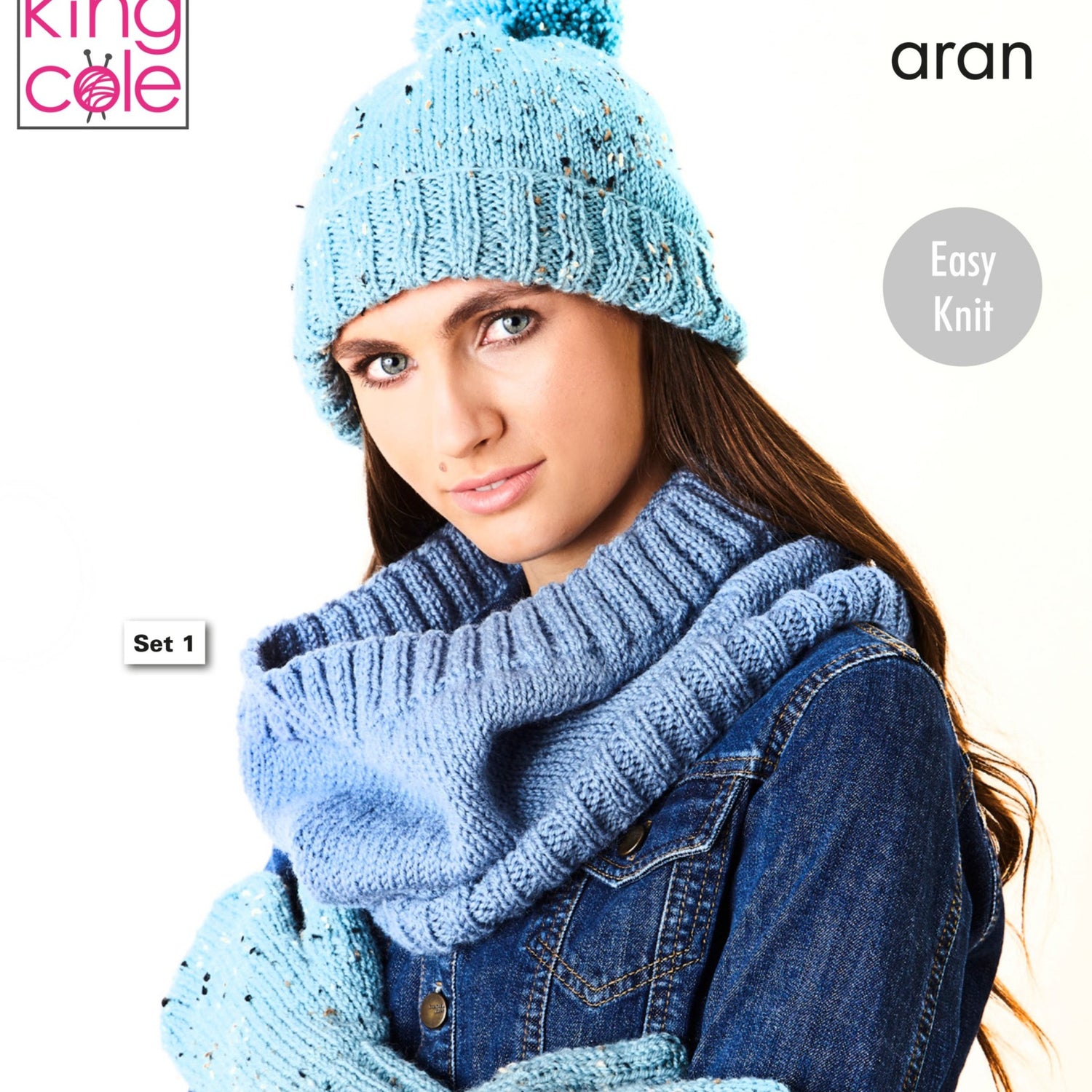 King Cole Hat Knitting Pattern 5970 image