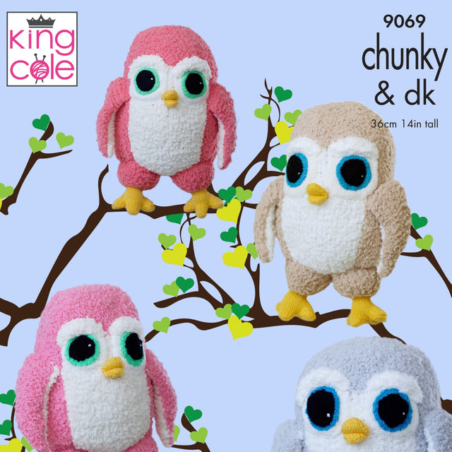 King Cole Toy Owl Knitting Kit 9069