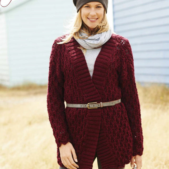 Stylecraft Aran Jacket Knitting Pattern 9073