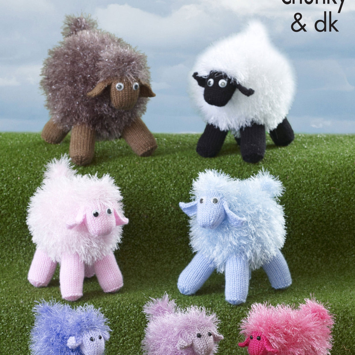 King Cole Tinsel Sheep Knitting Pattern 9080