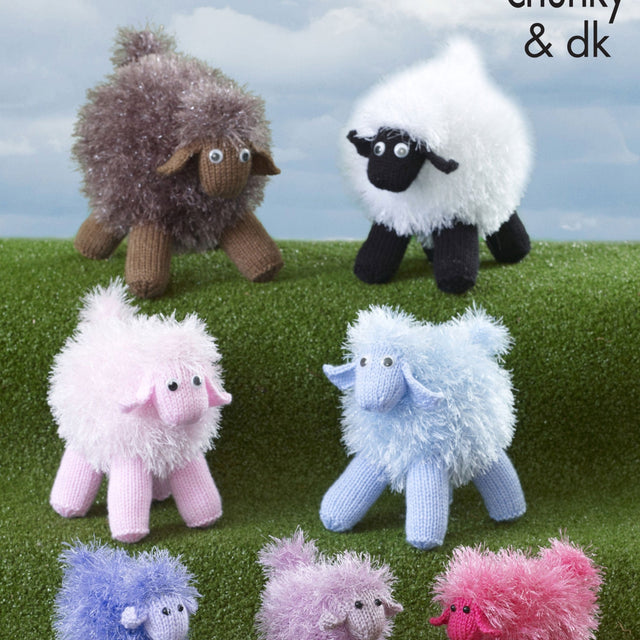King Cole Tinsel Sheep Knitting Pattern 9080