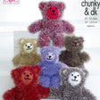 King Cole Tinsel Bear Knitting Pattern 9107