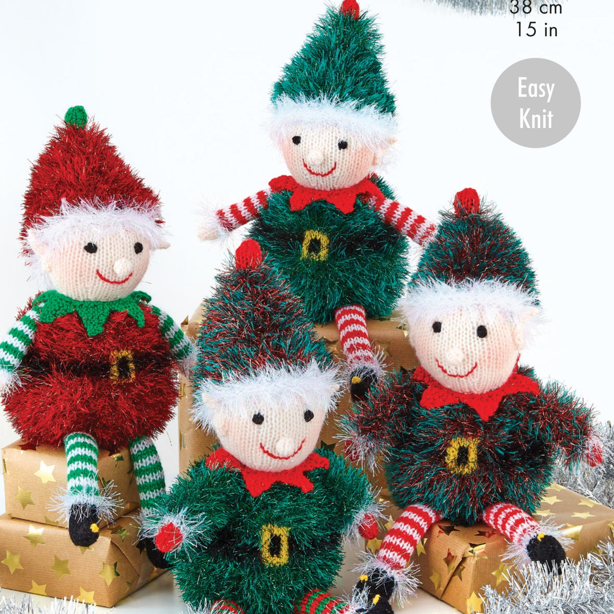 King Cole Tinsel Elves Knitting Pattern 9164 Wool n Stuff