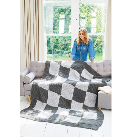 Stylecraft Easy Knit Blanket Pattern 9934