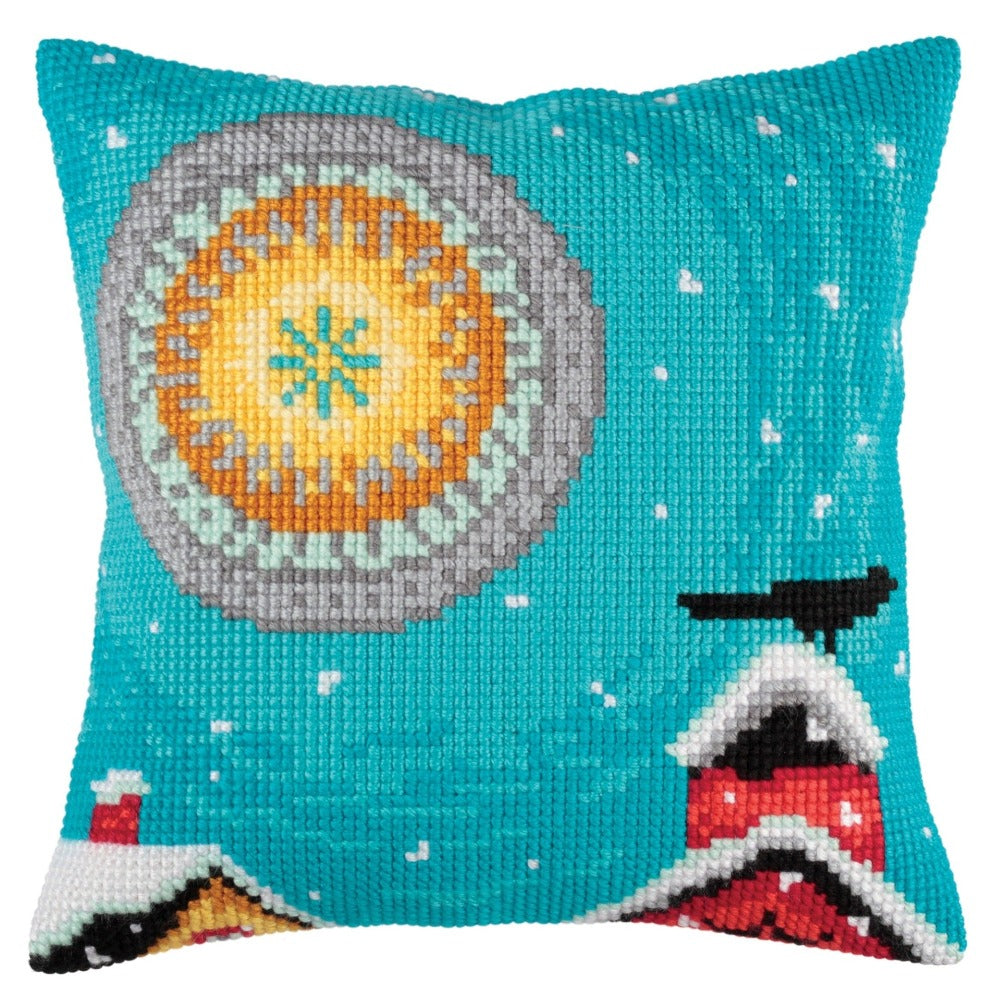 Cross Stitch Cushion Kit Winter Sunrise