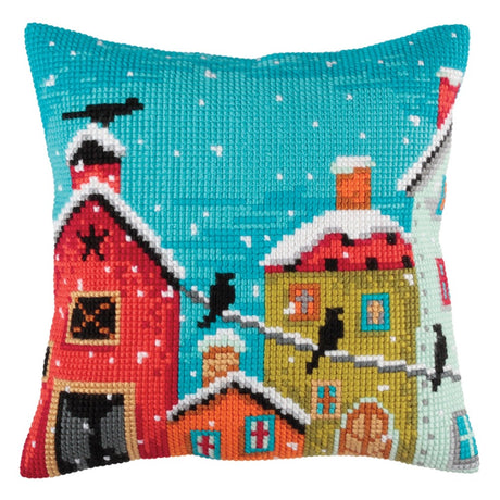 Cross Stitch Cushion Kit Winter Morning