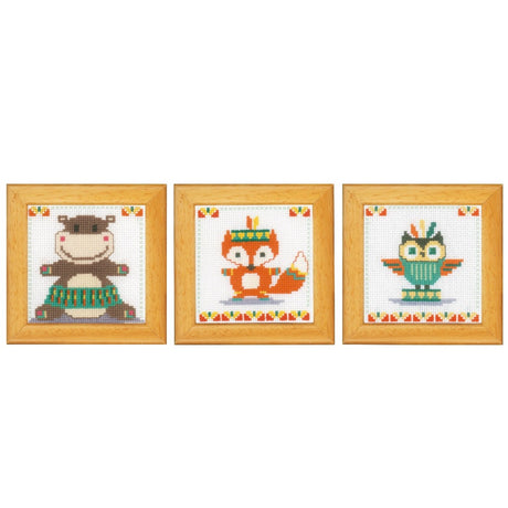 Cute Animals Cross Stitch Kit