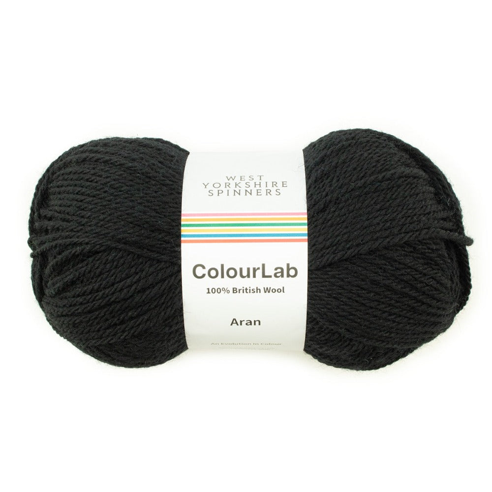 West Yorkshire Spinners Colour Lab Aran Jet Black