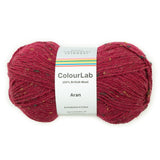 West Yorkshire Spinners Colour Lab Aran Cherry Red Tweed