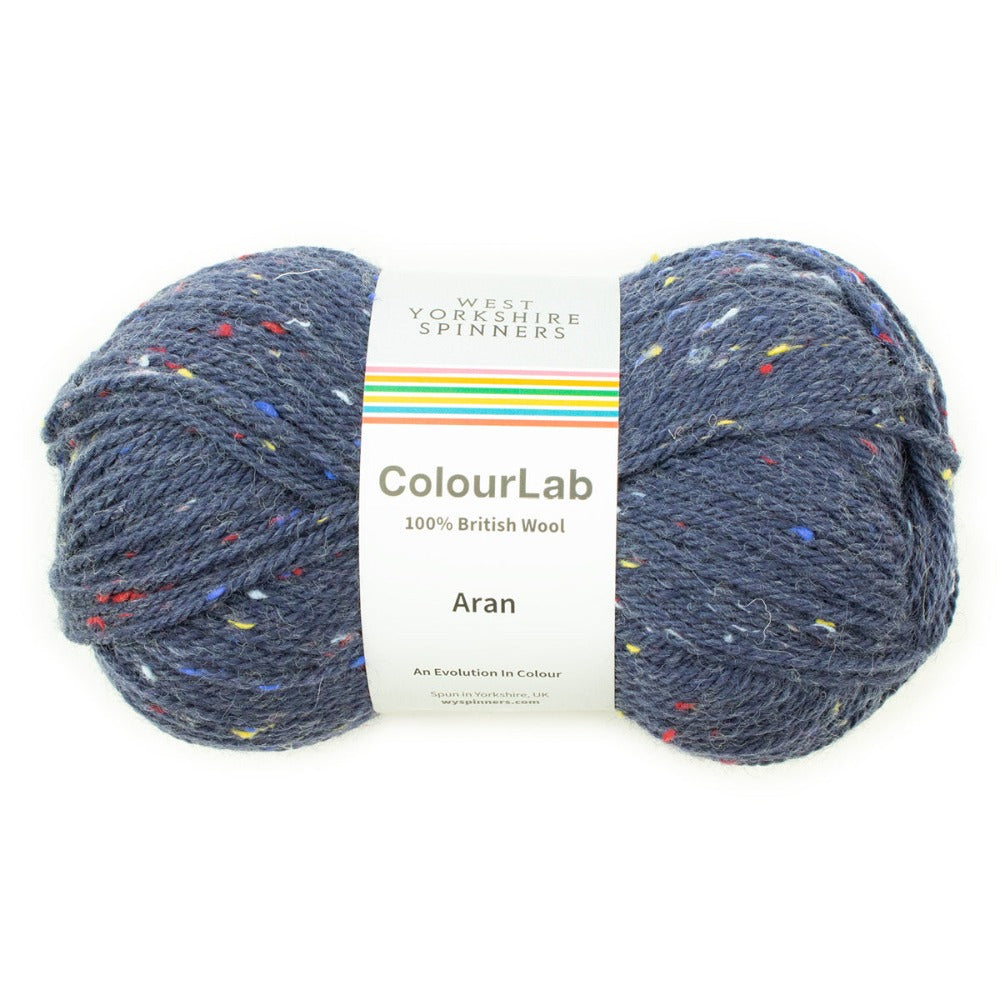 West Yorkshire Spinners Colour Lab Aran Cosmic Navy Tweed
