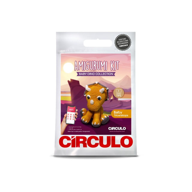Circulo Crochet Kit Baby Triceratops
