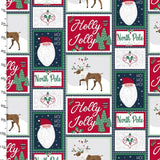 Craft Cotton Company Fabric Blocks (18086) 100% Cotton Believe Christmas Fabric