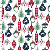 Craft Cotton Company Fabric Christmas Baubles (18088) 100% Cotton Believe Christmas Fabric