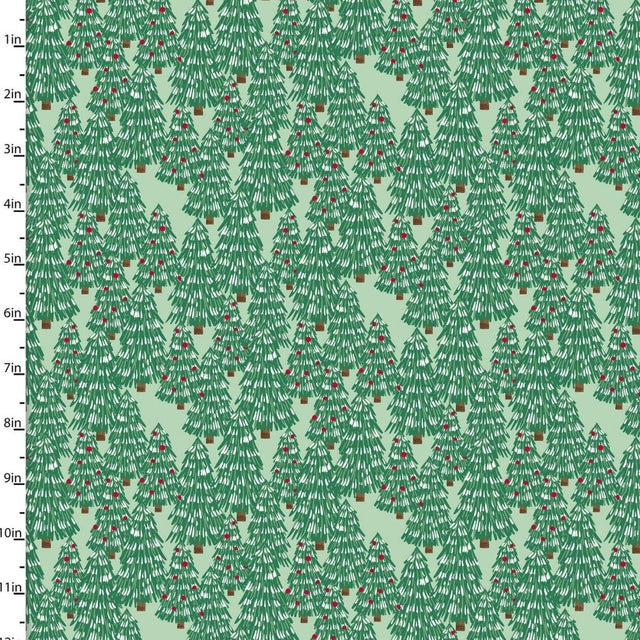 Craft Cotton Company Fabric Christmas Trees (18087) 100% Cotton Believe Christmas Fabric