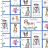 Craft Cotton Company Fabric Dog Patch (F18035) 100% Cotton Dogs Life Fabric