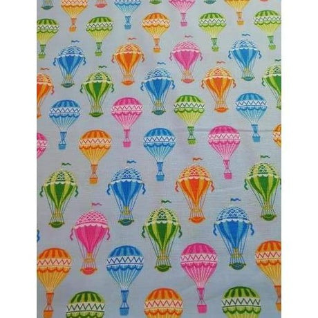 Craft Cotton Company Fabric Hot Air Balloon Blue (2518/07) Stuard Hillard Hot Air Balloon Fabric