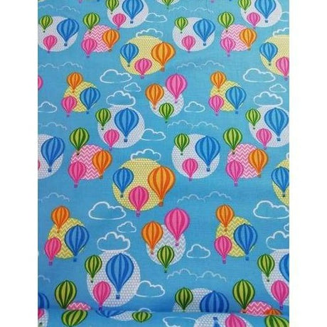 Craft Cotton Company Fabric Hot Air Balloon Pink (2518/01) Stuard Hillard Hot Air Balloon Fabric