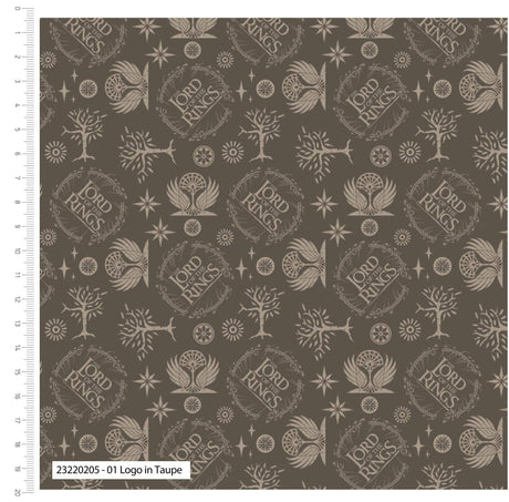 Craft Cotton Company Fabric Logo (205) Lord of the Rings Fabric