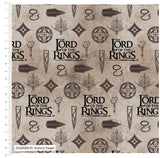 Craft Cotton Company Fabric Lord of the Rings Icons (203) Lord of the Rings Fabric