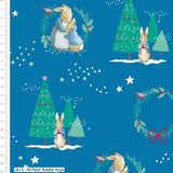 Craft Cotton Company Fabric Peter Rabbit Christmas Tree Fabric Peter Rabbit Christmas Fabric