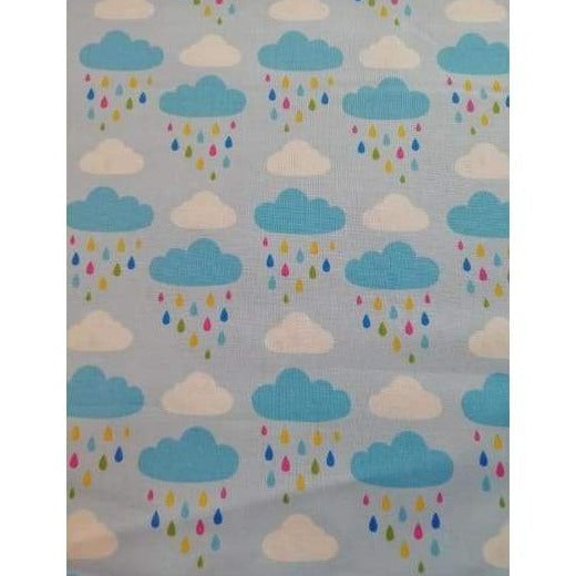 Craft Cotton Company Fabric Rain Clouds Blue (2518/04) Stuard Hillard Hot Air Balloon Fabric