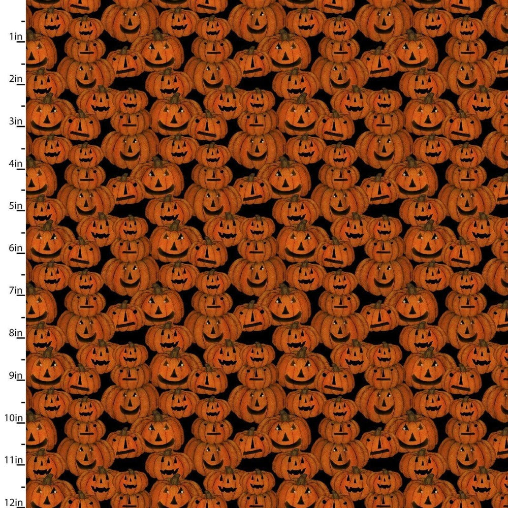 Craft Cotton Company Fabric Spooky Night Pumpkins 100 % Cotton Halloween Fabric