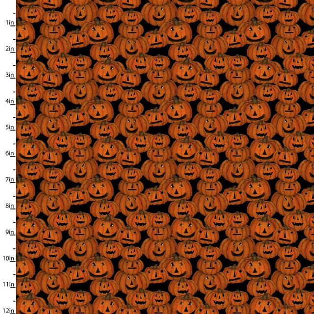 Craft Cotton Company Fabric Spooky Night Pumpkins 100 % Cotton Halloween Fabric