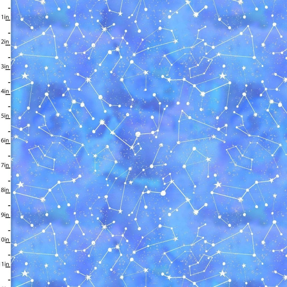 Craft Cotton Company Fabric Starlight Constellations (F18056) 100% Cotton Starlight Fabric