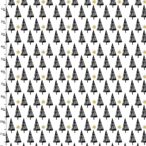 Craft Cotton Company Fabric Trees (18092) 100% Cotton Peace on Earth Christmas Fabric