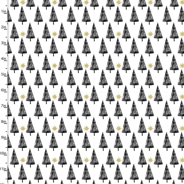 Craft Cotton Company Fabric Trees (18092) 100% Cotton Peace on Earth Christmas Fabric