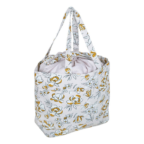 Drawstring Tote Knitting Bag Spring Floral