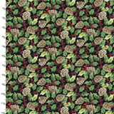 Three Wishes Dreaming of a Farmhouse Christmas Holly and Pinecones