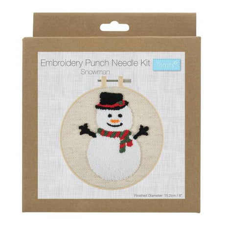 Trimits Embroidery Punch Needle Snowman