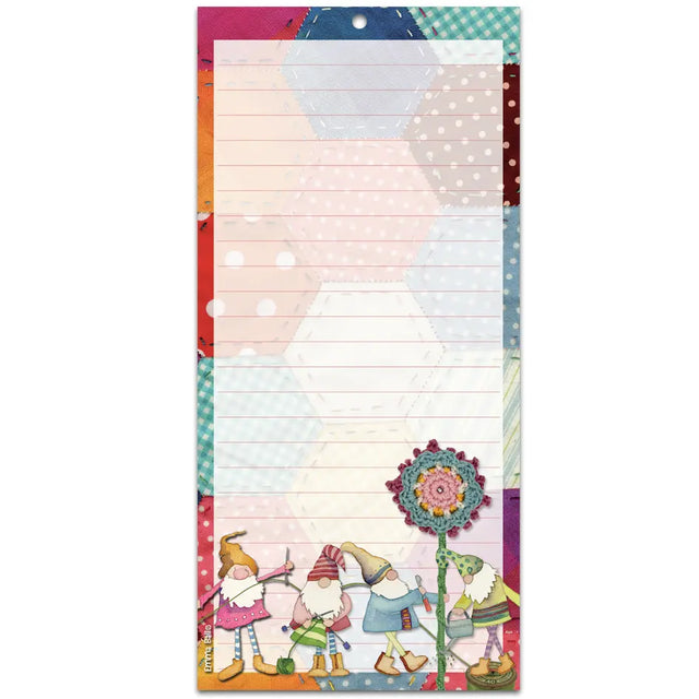 Emma Ball Crafting Gnomes Magnetic Notepad