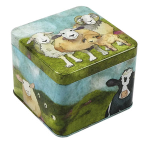 Emma Ball Felted Sheep Small Square Tin