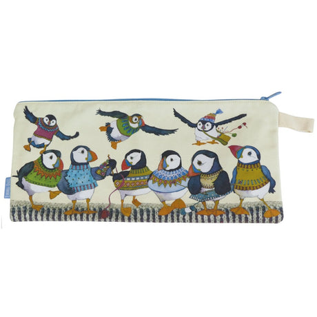 Emma Ball Long Project Bag Woolly Puffins