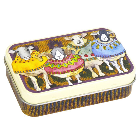 Emma Ball Sheep in Sweaters Mini Hinged Tin