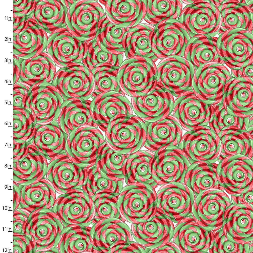 Three Wishes Gingerneering Peppermint Kisses Fabric