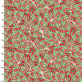 Three Wishes Gingerneering Peppermint Kisses Fabric