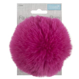 Groves Accessories Cerise Pom Pom Faux Fur Large: 11cm