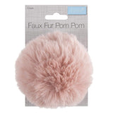 Groves Accessories Light Pink Pom Pom Faux Fur Large: 11cm