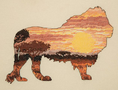 Groves Craft Anchor Lion Silhouette Counted Cross Stitch Kit (05041)