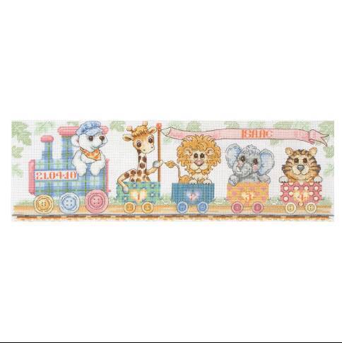 Groves Craft Anchor Train Birth Sampler Cross Stitch Kit (ACS11)