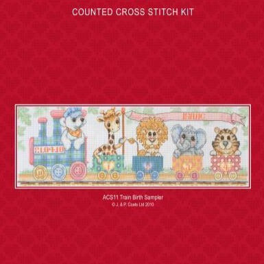 Groves Craft Anchor Train Birth Sampler Cross Stitch Kit (ACS11)