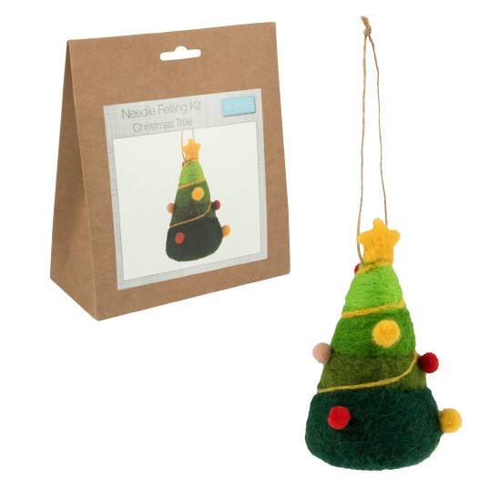 Groves Craft Christmas Tree Trimits Beginners Needle Felting Kits