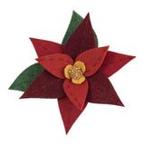 Groves Craft Poinsettia Brooch Trimits Felt Sew your Own Decoration Kits
