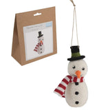 Groves Craft Snow Man Trimits Beginners Needle Felting Kits